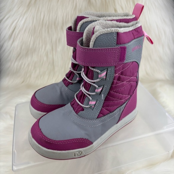 Merrell Kids' Purple and Gray Boots With Velcro Straps - Picture 4 of 8